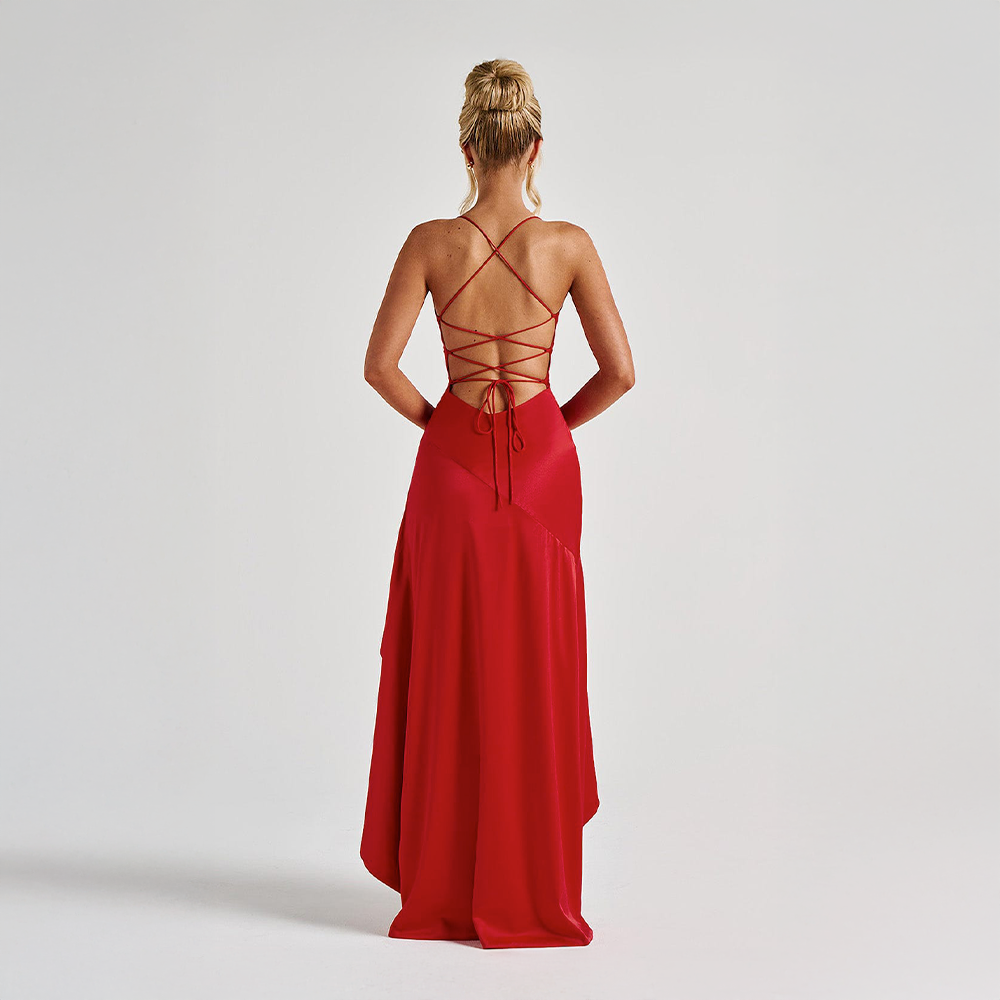 Aveline™ | Draped Satin Gown