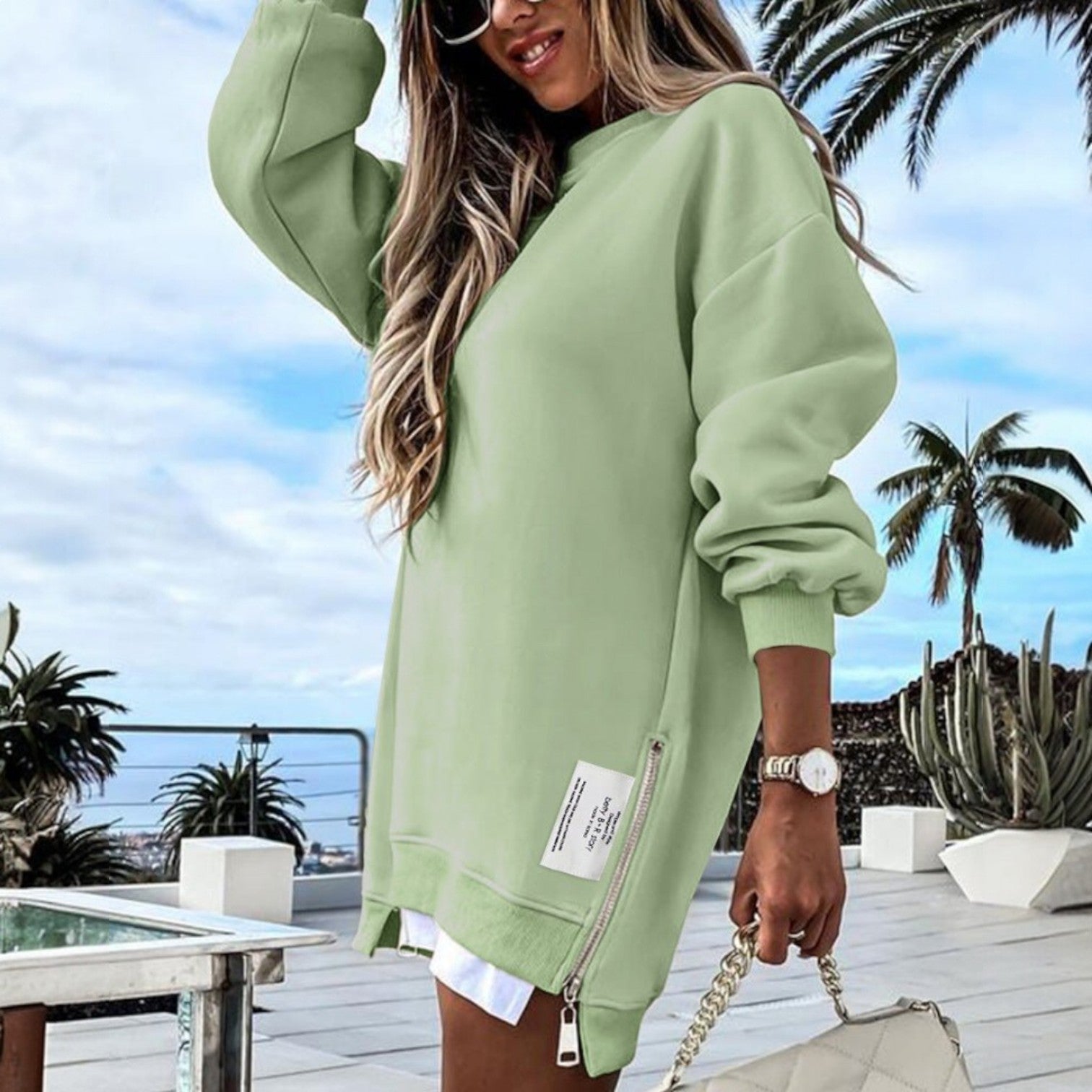 Lunira™ | Solid Color Short Sweater