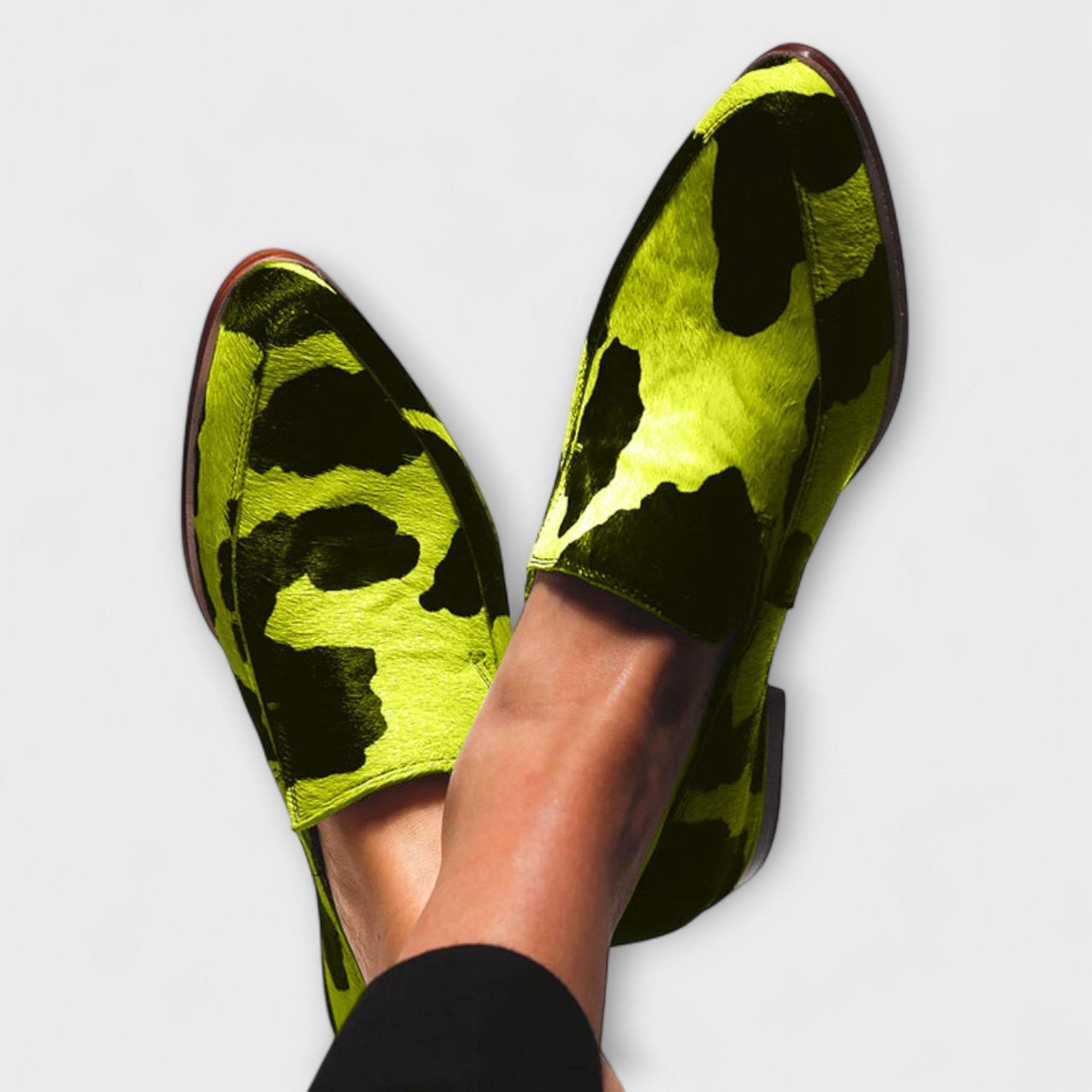 Paloma™ | Cow Print Suede Loafers
