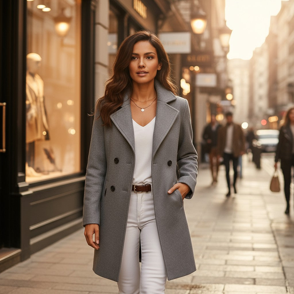 Mary™ | Elegant Wool-Blend Coat