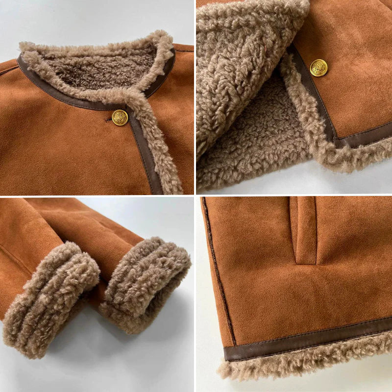 Rosalie™ | Sheepskin Jacket with Buttons