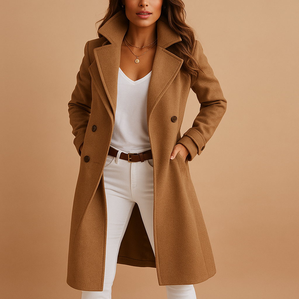 Mary™ | Elegant Wool-Blend Coat