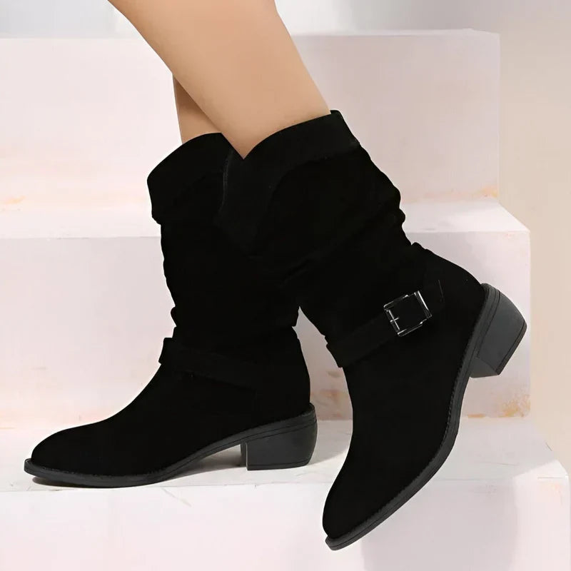 Francince™ | Low Heel Ankle Boots
