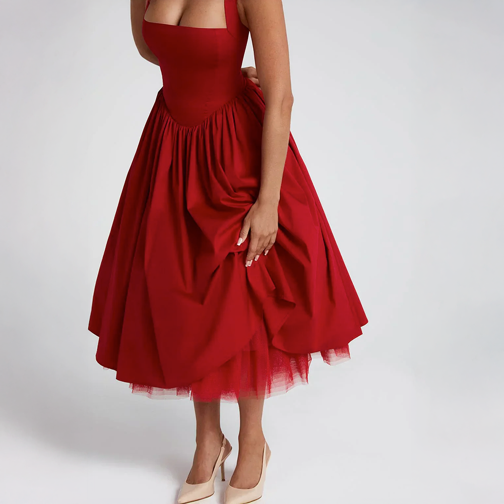 Monétine™ | Midi Corset Dress