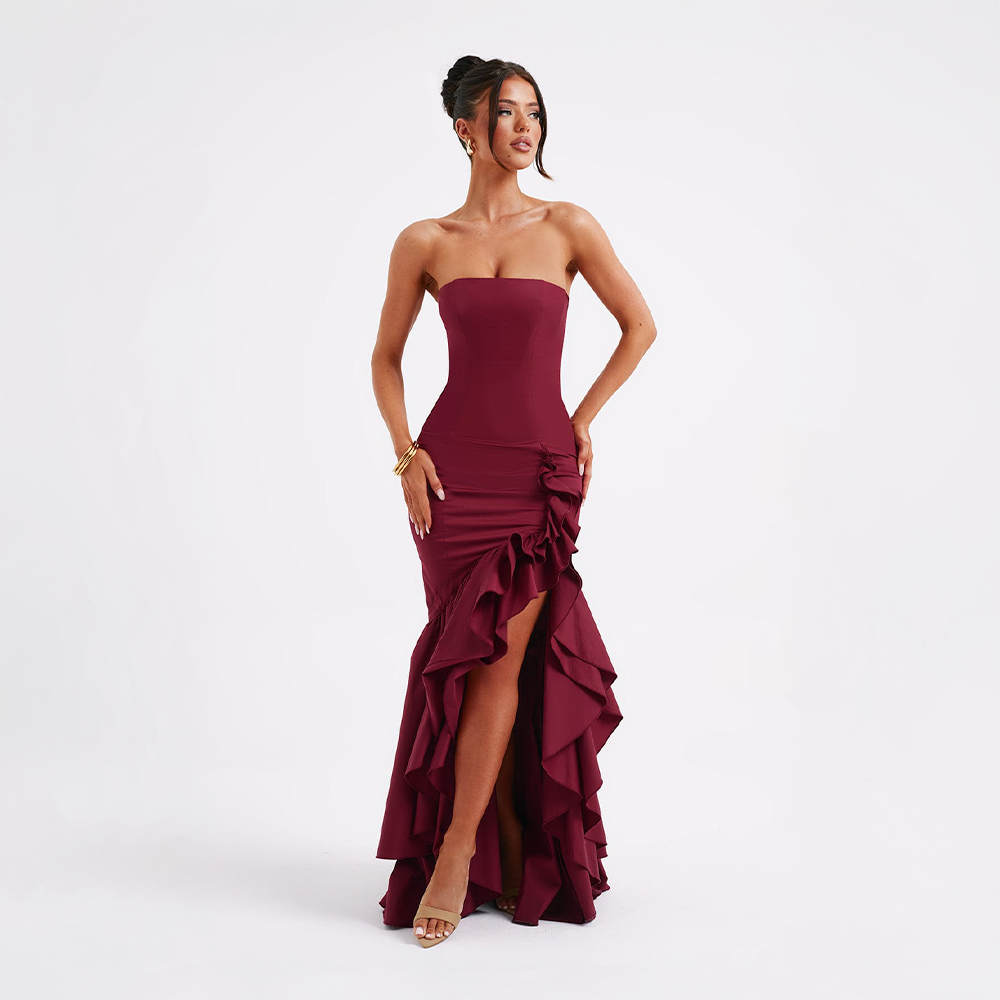 Léna™ | Ruffled Strapless Dress