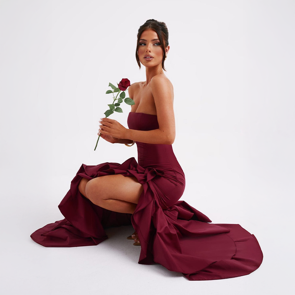 Léna™ | Ruffled Strapless Dress