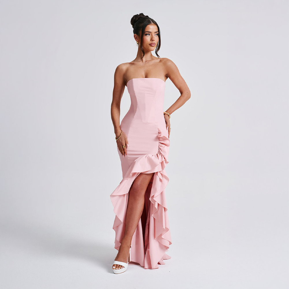 Léna™ | Ruffled Strapless Dress